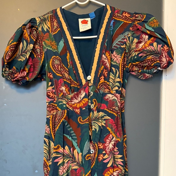 Farm Rio x Anthropologie Puff-Sleeve Printed Jumpsuit - Picture 3 of 4